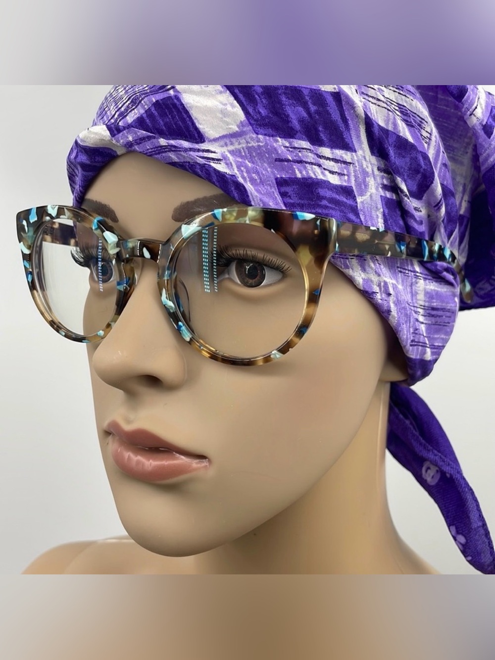 Artsy Colorful Zenni Optical Cat-Eye / Round Tortoise Glasses Frames